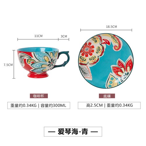 nordisk kopp luksus håndlaget keramikksett miljøvennlig redskapskopp tazas de kafe kjøkken drikkevare  db60bd: Stil 1