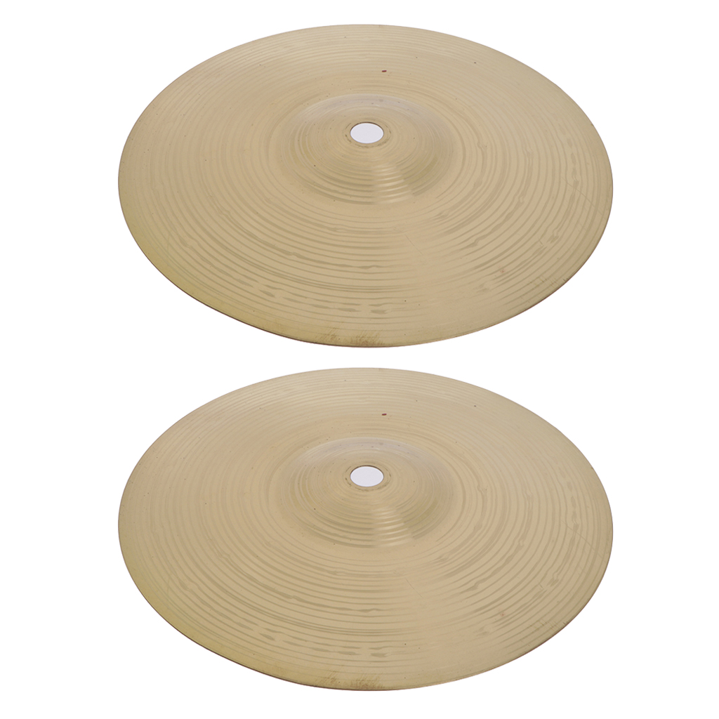 2pcs Alloy Drum Set Hi Hat Cymbals For Drummer Percussion Instrument 8''