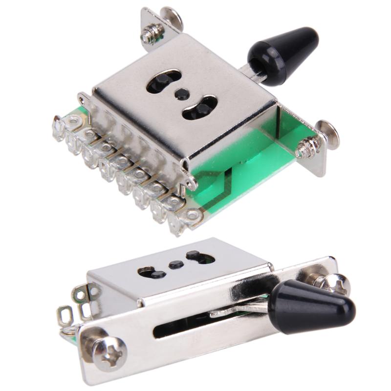 5 Way Selector Elektrische Gitaar Pickup Schakelaars Toggle Hendel Schakelaar Zwart Musical Snaarinstrumenten Gitaar Vervangende Onderdelen