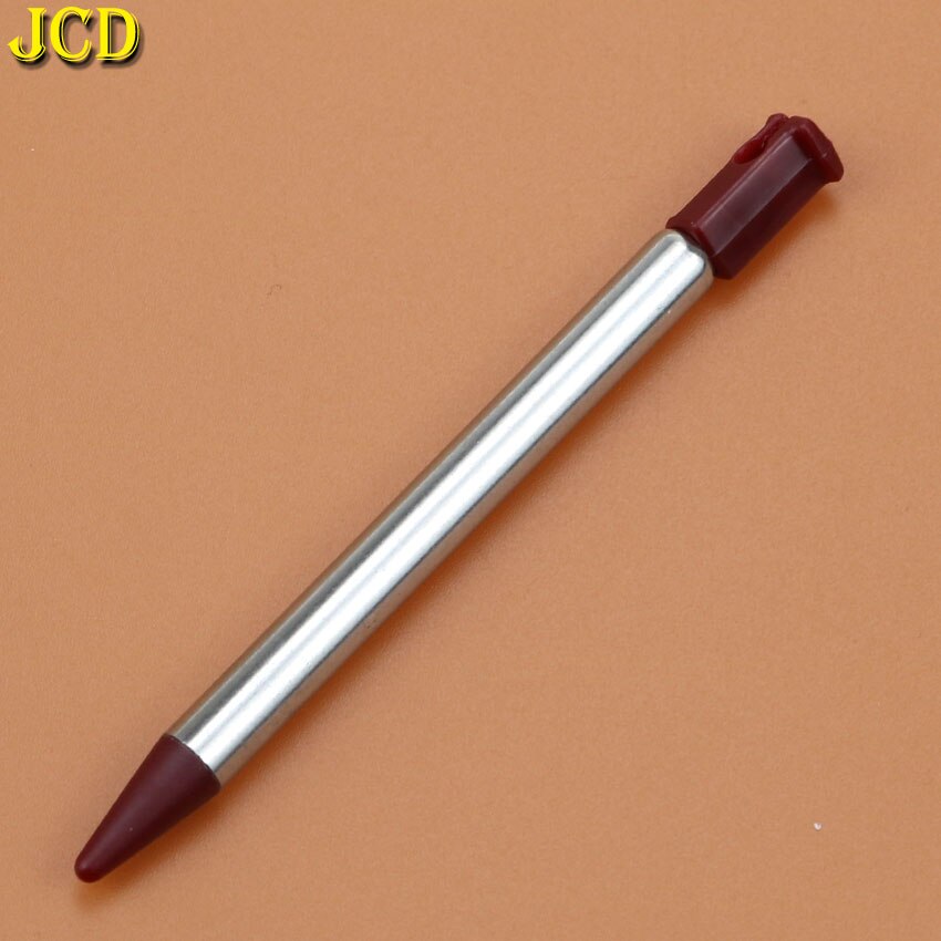 JCD-Juego de lápiz táctil de pantalla táctil de Metal retráctil de 5 colores para Nintendo 3DS, accesorio para juegos NDSi NDSL, 1 Uds.: Rojo