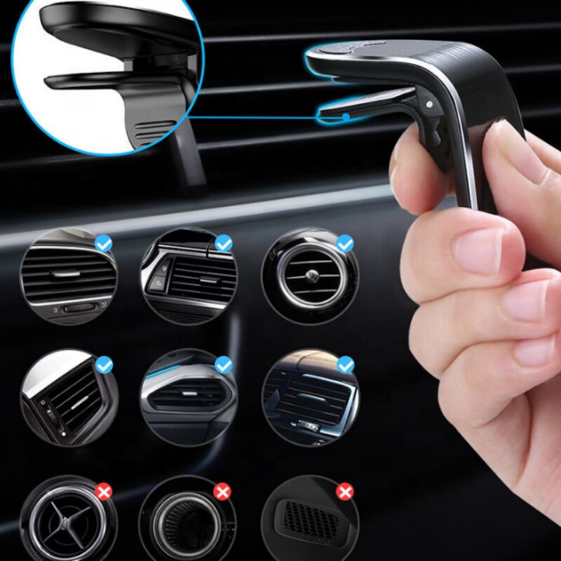 Fgclsy magnético suporte do telefone carro universal 360 metal ventilação de ar magnético titular no carro gps montar titular para iphone huawei
