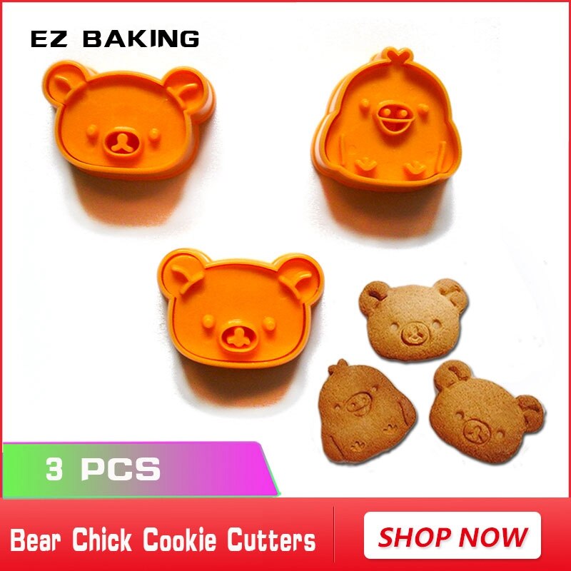 Cute Bear Chick Cookies Biscuit Snijders Baby Favovit Krab Schedel Pictogrammen Biscuit Snijders