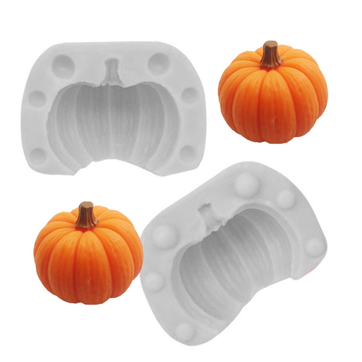 1Pc Halloween Silicone Mould Pompoen Cake Chocolade Decor Bakvorm Geschikt Cakevorm Decorating Gereedschap Bakken Accessoires: 2