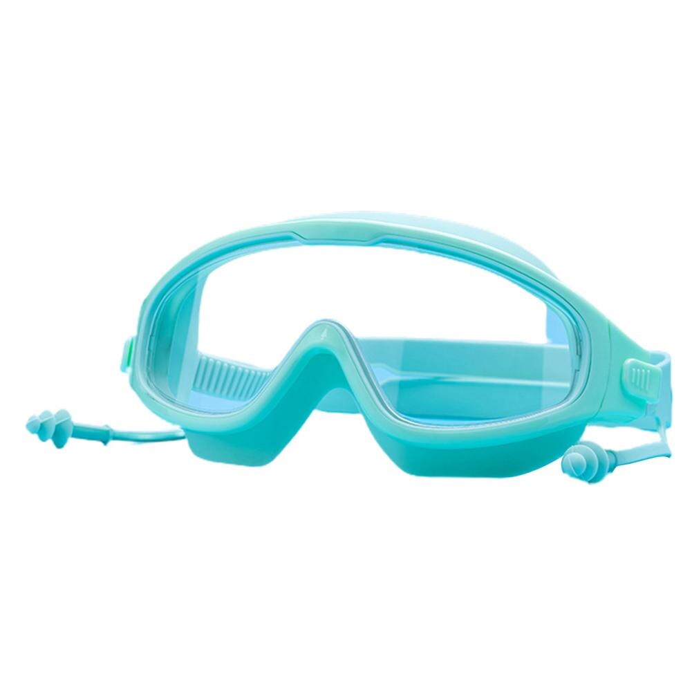 Child Big Frame Anti Fog Swimming Goggles kids Waterproof diving goggles equipment Children glasses for swimming pool: Tender Green