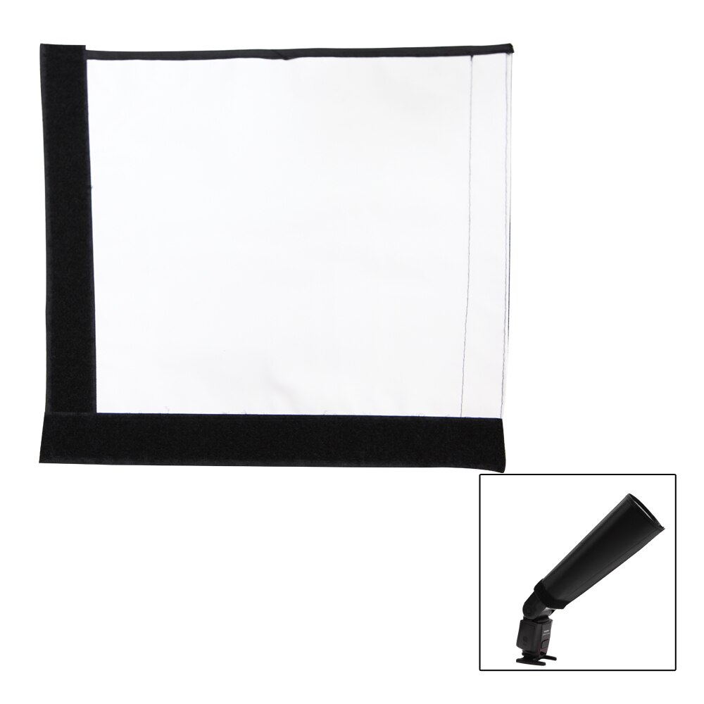 Universal Opvouwbaar Flash Reflector Zilver Kleur Snoot Diffuser voor Yongnuo Pixel Canon Nikon Speedlite