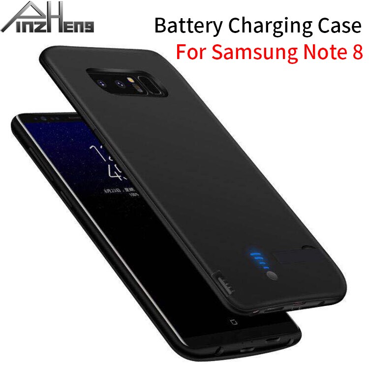 Pinzheng 6500Mah Battery Charger Case Voor Samsung Note 8 Opladen Case Voor Samsung Note 8 Draagbare Power Bank Draadloze lader