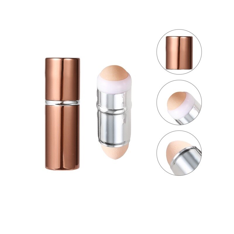 7 cores 4 tipos de pedra vulcânica esponja meninas rosto senhoras destacável cuidados com a pele limpeza facial massagem bola absorção de óleo rolo: D-Coffee
