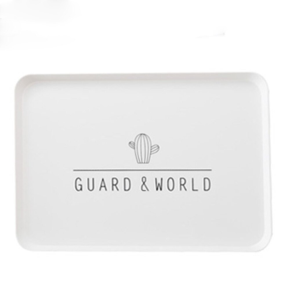 Rectangular Tray Breakfast Dinner Plate Cake Bread Fruit Plate Dessert Dish: C