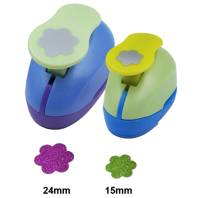 Christmas Snow Punch Craft 2pcs Snowflake (1pc 5/8&quot; and 1pc 1&quot;) hole punch set Scrapbook Paper Puncher Children&#39;s diy: Six Flower