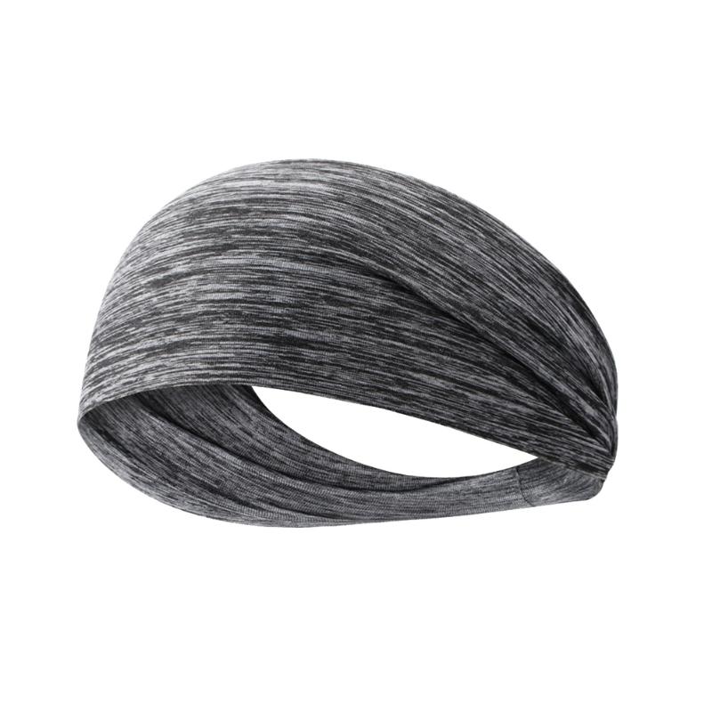 Sport Hoofdband Mannen Vrouwen Unisex Ademend Yoga Fitness Sneldrogend Elastische Haar Zweet Band Voor Outdoor Running Decor: White