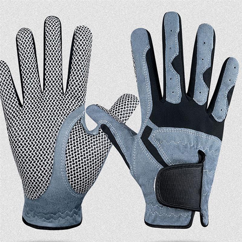 25 Yards Men Golf Gloves for Right Hand White Black Microfiber Non Slip Breathable Sport Gloves Golf Training Aids Accessories