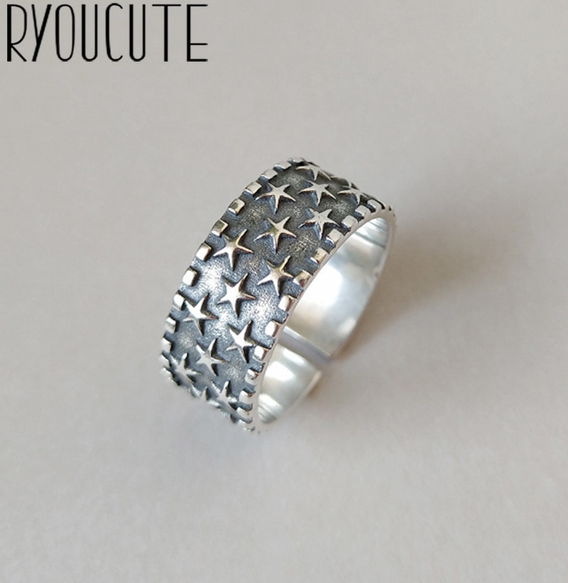Bijoux Bohemian Vintage Zilveren Kleur Grote Ster Ringen Voor Vrouwen Verlovingsringen Meisjes Party Anillos