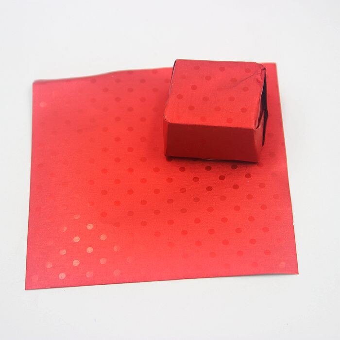 Mad aluminiumsfolie diy chokolade slikpakke papir komposit tinfoliepapir foliefolier indpakning firkantet 8 farver 100 stk / lot: Rød