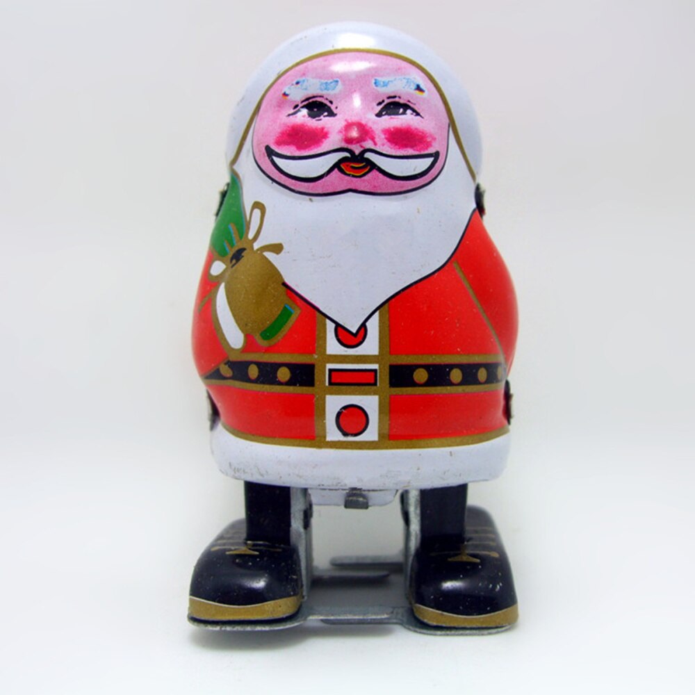 1pc Tin Tinplate Santa Robot Santa Claus Tinplate Christmas Robot Tin