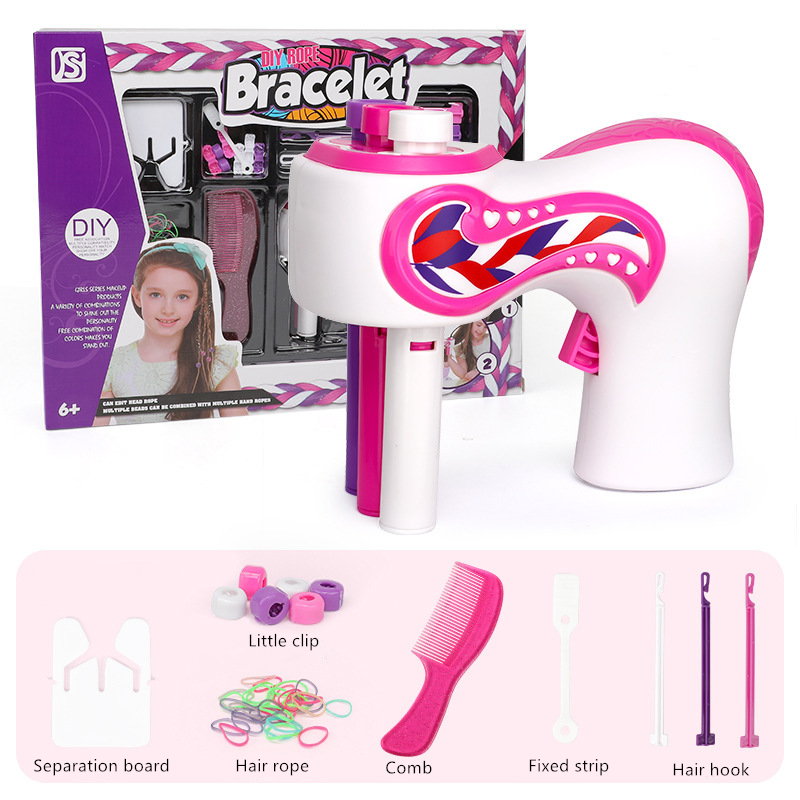 Meisje Automatische Haar Braider Elektrische Diy Haar Weave Machine Twist Breien Roll Twisted Vlechten Haar Styling Tools Meisje: With Box