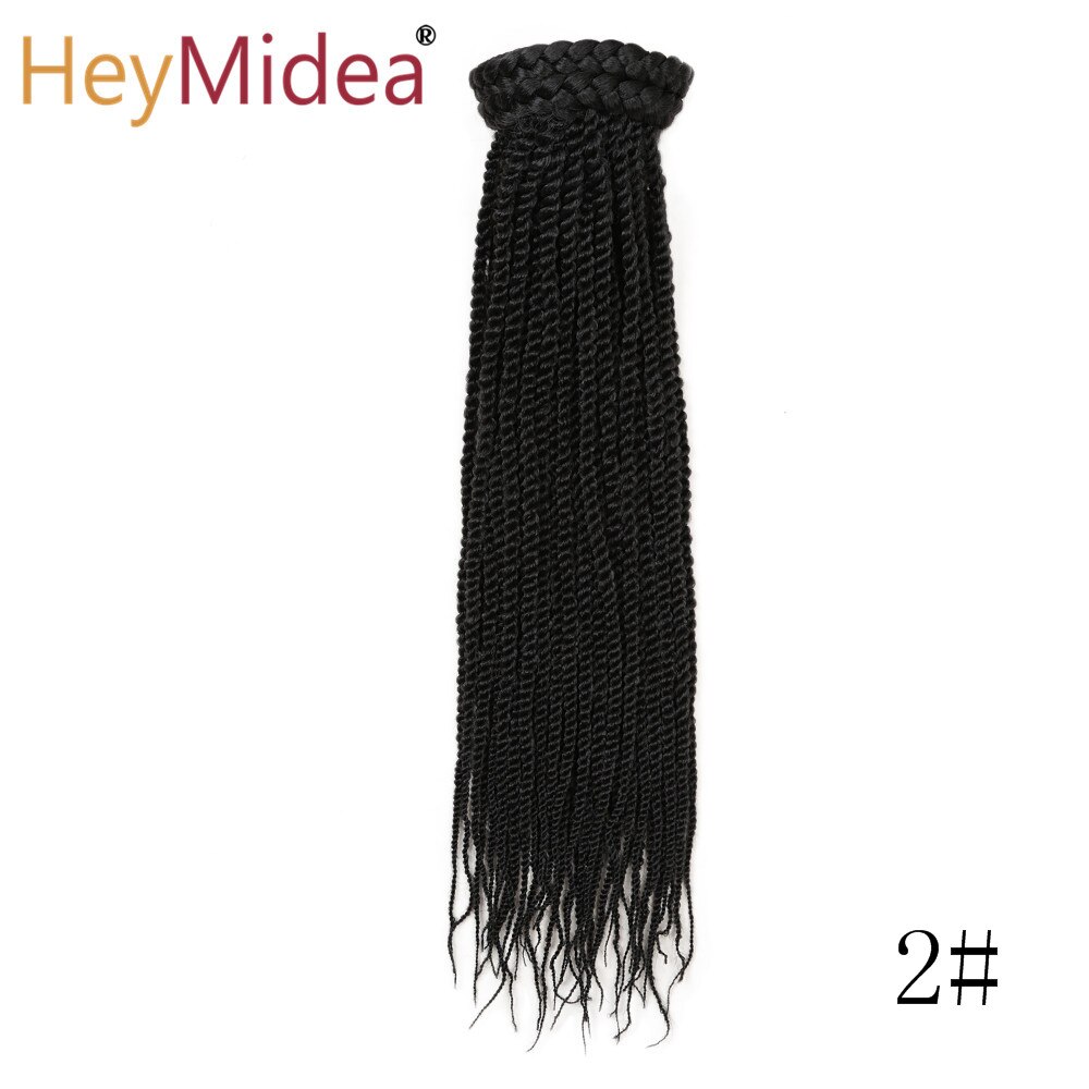 Braided Drawstring Ponytail 20''Box Braids Ponytail Bun Clip-in Afro Natural Ponytail Crochet Braided Hair Extensions for Woman: 2