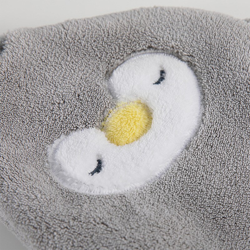 Chiffon de nettoyage mignon, dessin animé pingouin, serviette suspendue, nettoyage doux, molleton de corail, absorbant l&#39;eau, serviette de lavage de la vaisselle, cuisine