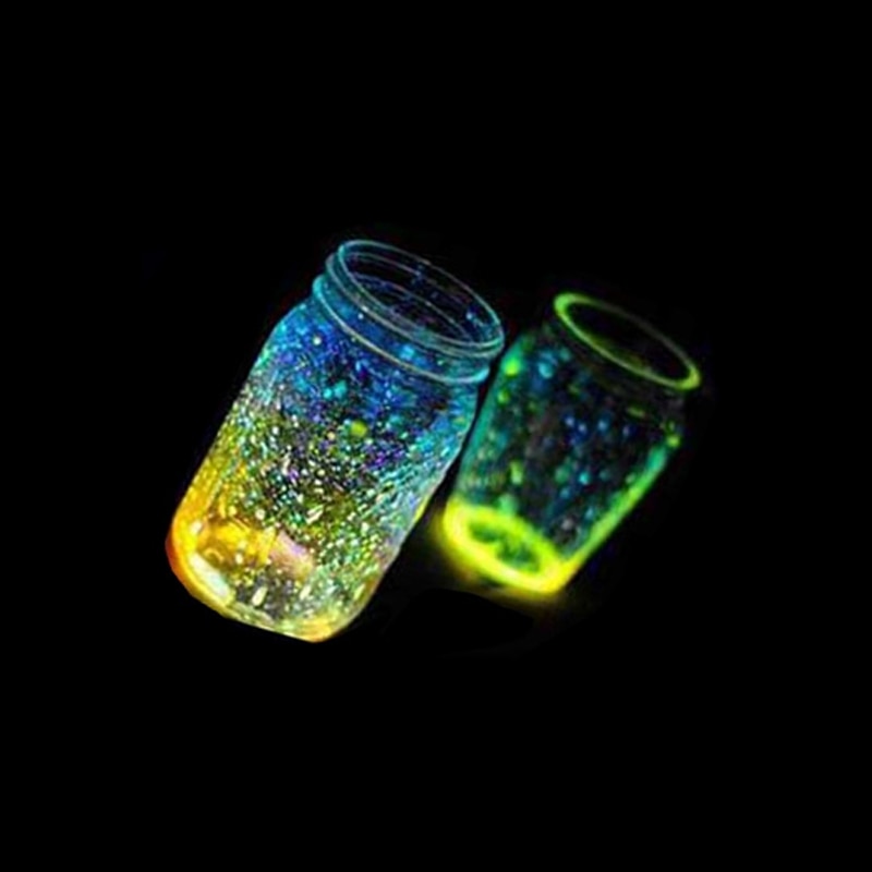10g Glow In The Dark Luminous Party DIY Bright Noctilucent Sand Fish bowl sand Wishing Bottle Fluorescent Particles Kid