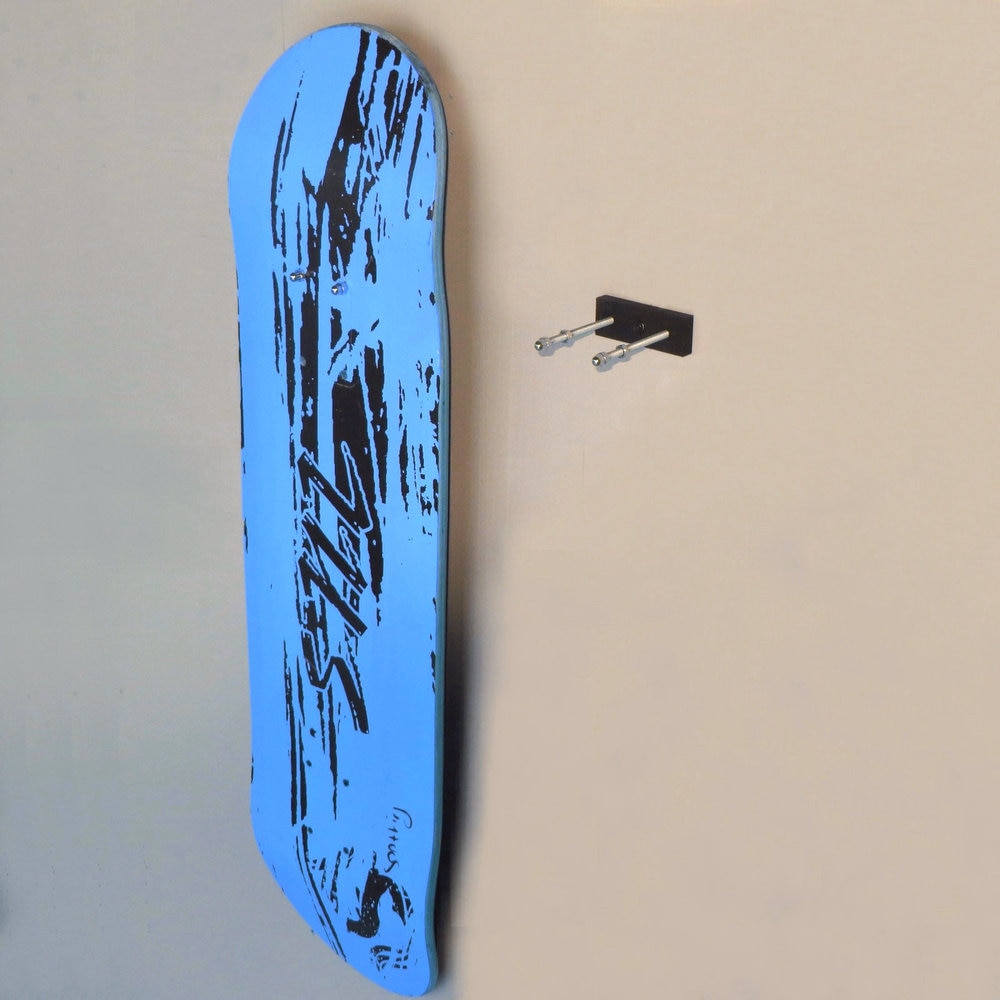 Colgador Skateboard Longboard cubierta flotante Pantalla de montaje en pared percha de Skate, soportes de almacenamiento y bastidores de Skateboard