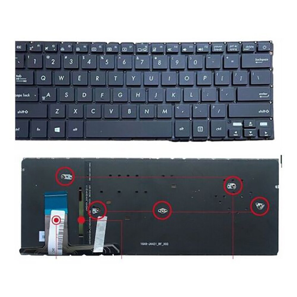 Clavier rétro-éclairé US, pour Asus ZenBook UX330C UX330CA UX330CAK UX330UA UX330U,