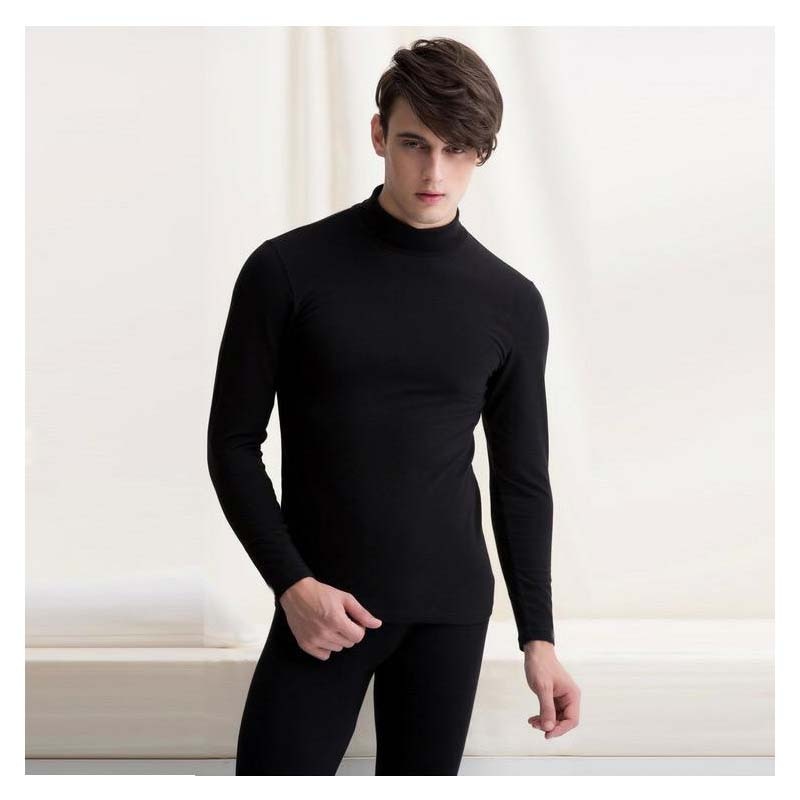 Katesy keep warm heren lange onderbroek heren dunne effen kleur basic thermisch ondergoed sets russisch canada verenigde staten en europa 2 stuks