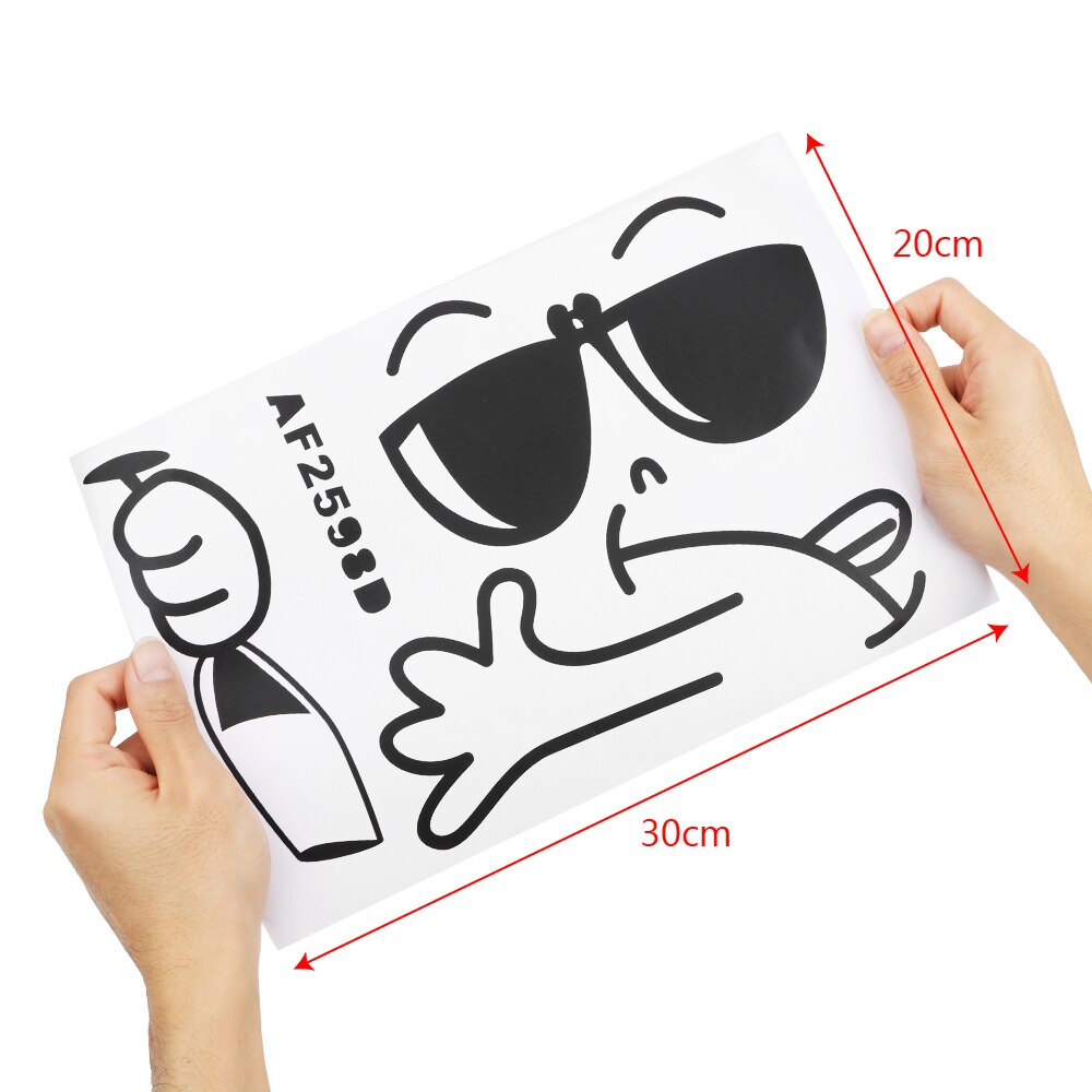 Søde køleskabsklistermærker dekoration klistermærker hjemmeindretning vinyl klistermærker til køkken køleskab wall wallstickers glad lækkert ansigt