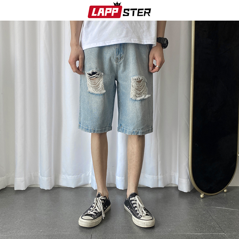 LAPPSTER Schachbrett Streetwear Herren kurze Hose Sommer Seite Gestreifte Hüfte hüpfen kurze Hose Baumwolle Jogger kurze Hose Moden Schwarz kurze Hose