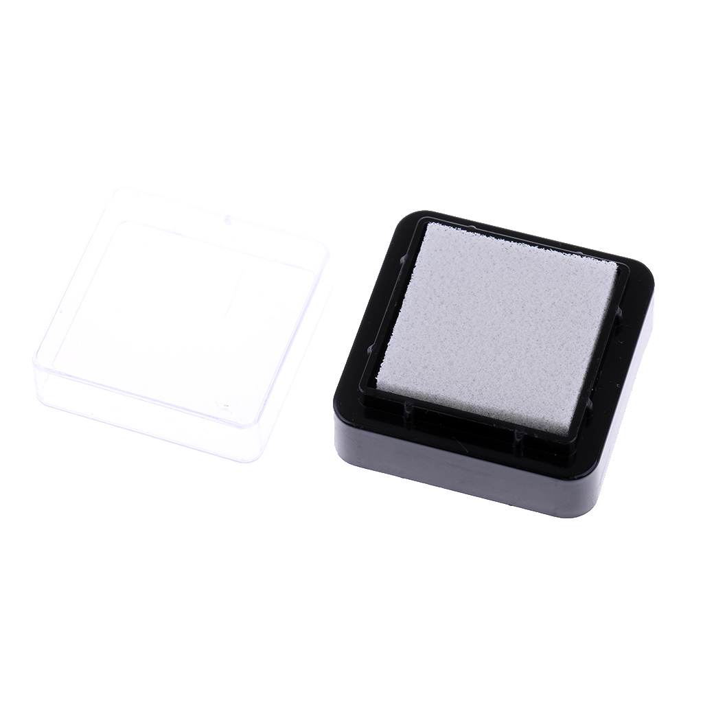 10x almohadilla de tinta seca sin colores en la esponja para sellos tela madera manualidades de papel