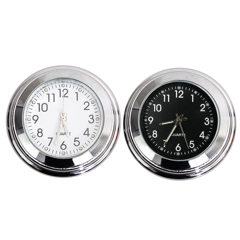 Scooter Stuur Mount Horloge Waterdicht Lichtgevende Horloge Voor Bike Motorcycle Fiets Elektrische Scooter Wit