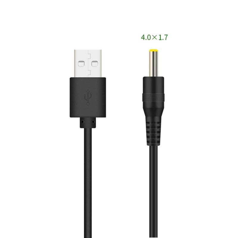 Cable de carga con puerto de USB a DC, Cable de alimentación DC/5,5x2,1 DC/5,5x2,5 DC/3,5x1,35 DC/4,0x1,7 DC/2,5x0,7: 0.5 M / DC 4.0x1.7