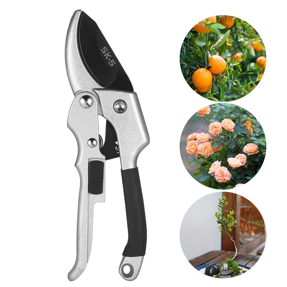 Scissors Anvil Pruner Hand Pruning Shears Branch Trimmer Tree Limb Cutter Scecateur Gardening Tool Cut Up to 3/4" for Patio Lawn
