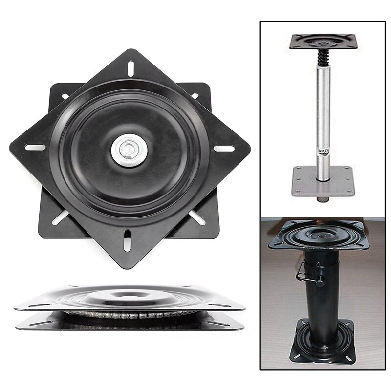 7 inch Bar Stool Swivel Plate Replacement, Square Swivel Mechanism for Recliner Chair Or Furniture - Ball Bearing Swivel Boat Se