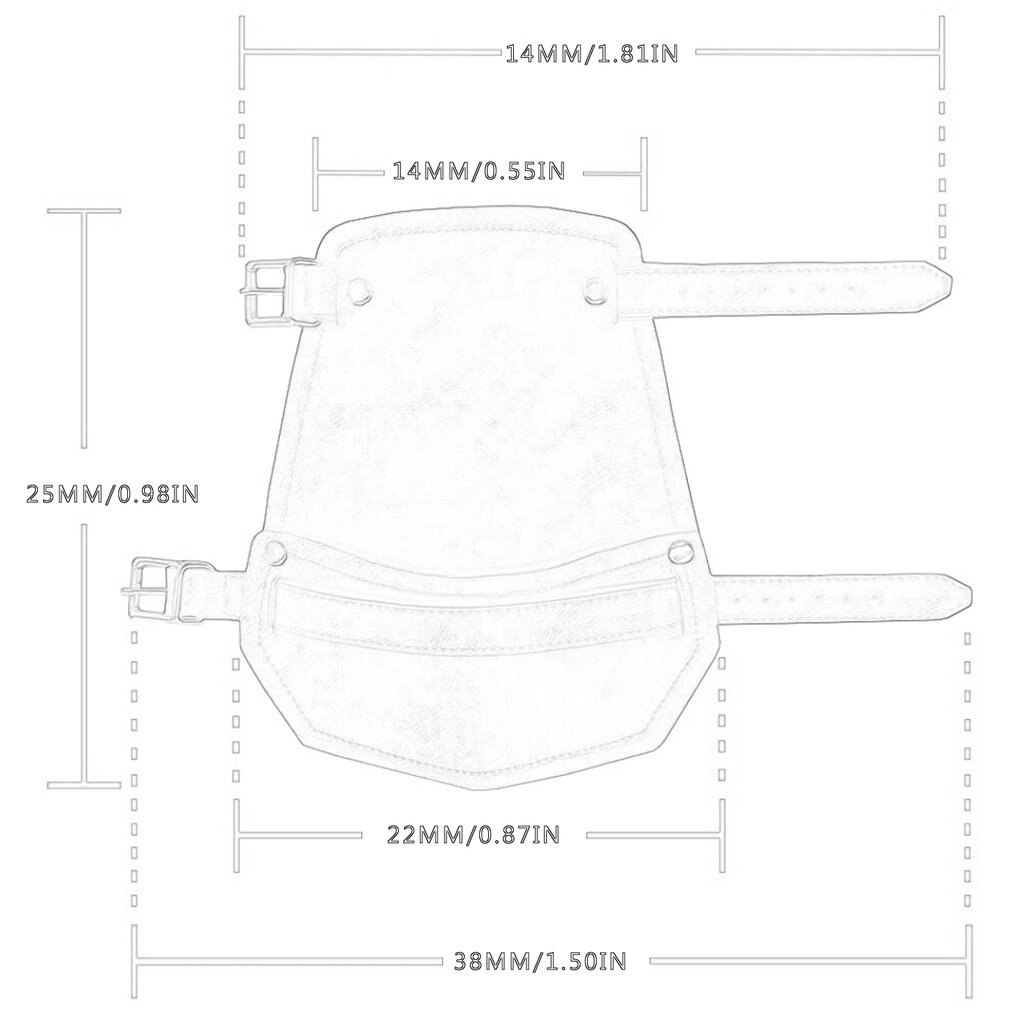 Armor Buckle Punk Gothic Leather Gauntlet Wristband Medieval Costume Bracers Wrist Guard Cosplay