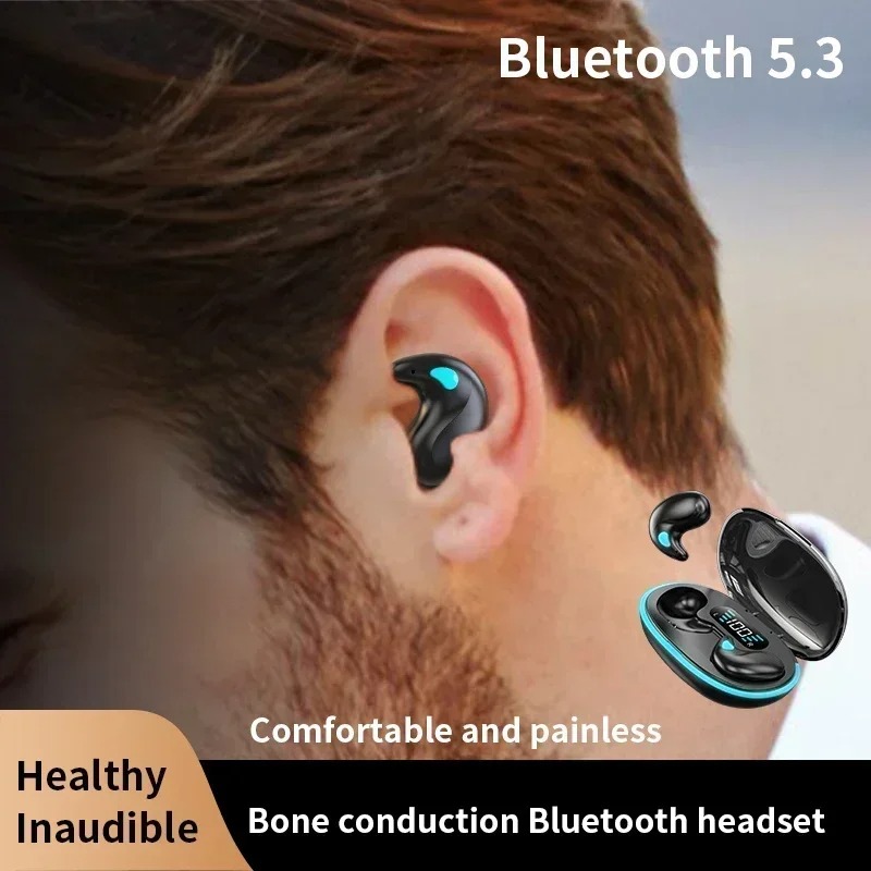 X55 Mini Draadloze Koptelefoon Bluetooth Hoofdtelefoon Ruisonderdrukking Sport Game Slaap Bluetooth50 Oordopjes HIFI Stereo Muziek Headset