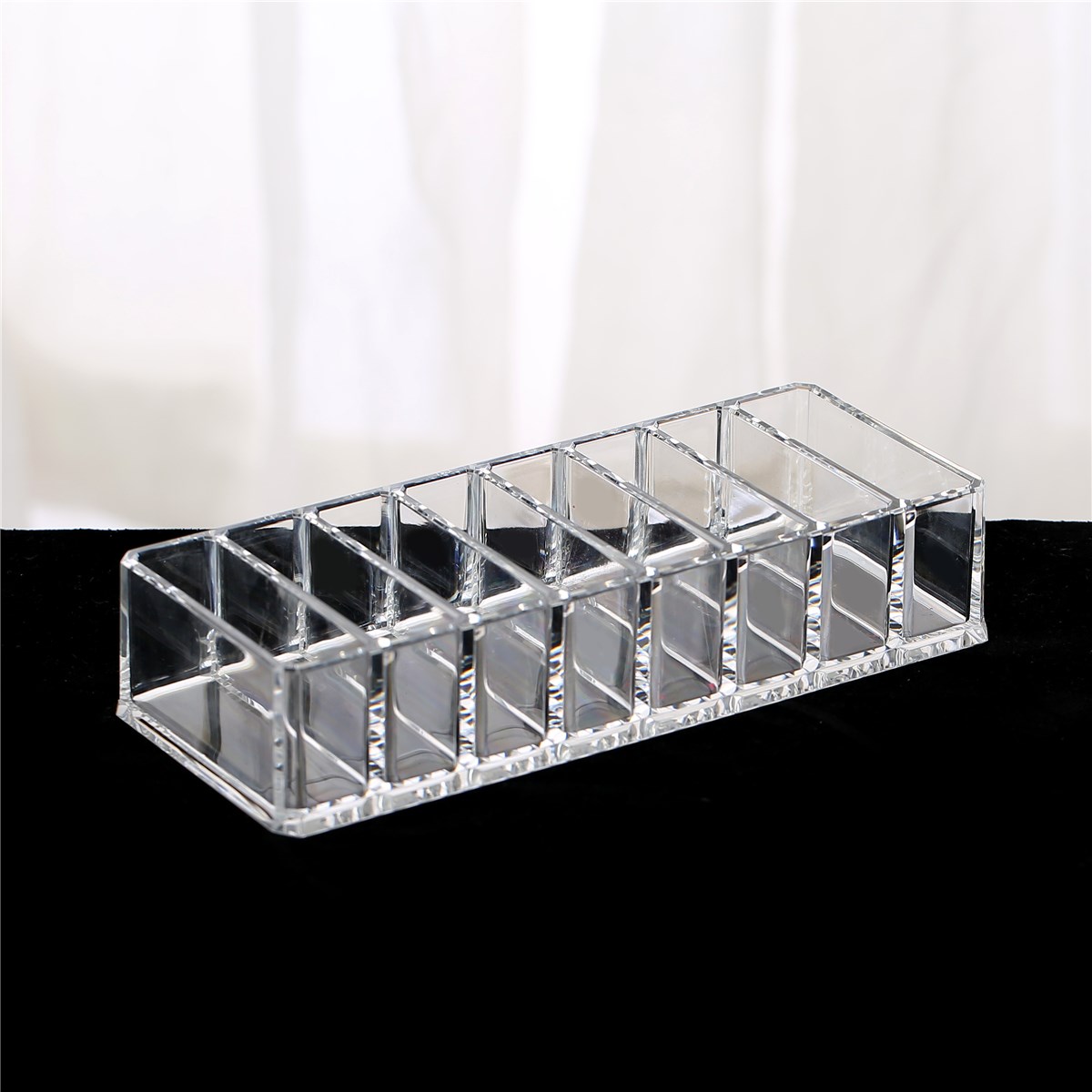 8 Rooster Clear Acryl Oogschaduw Lipsticks Houder Plank Make Up Gereedschap Make-Up Borstel Organizer Cosmetische Storage Box Case