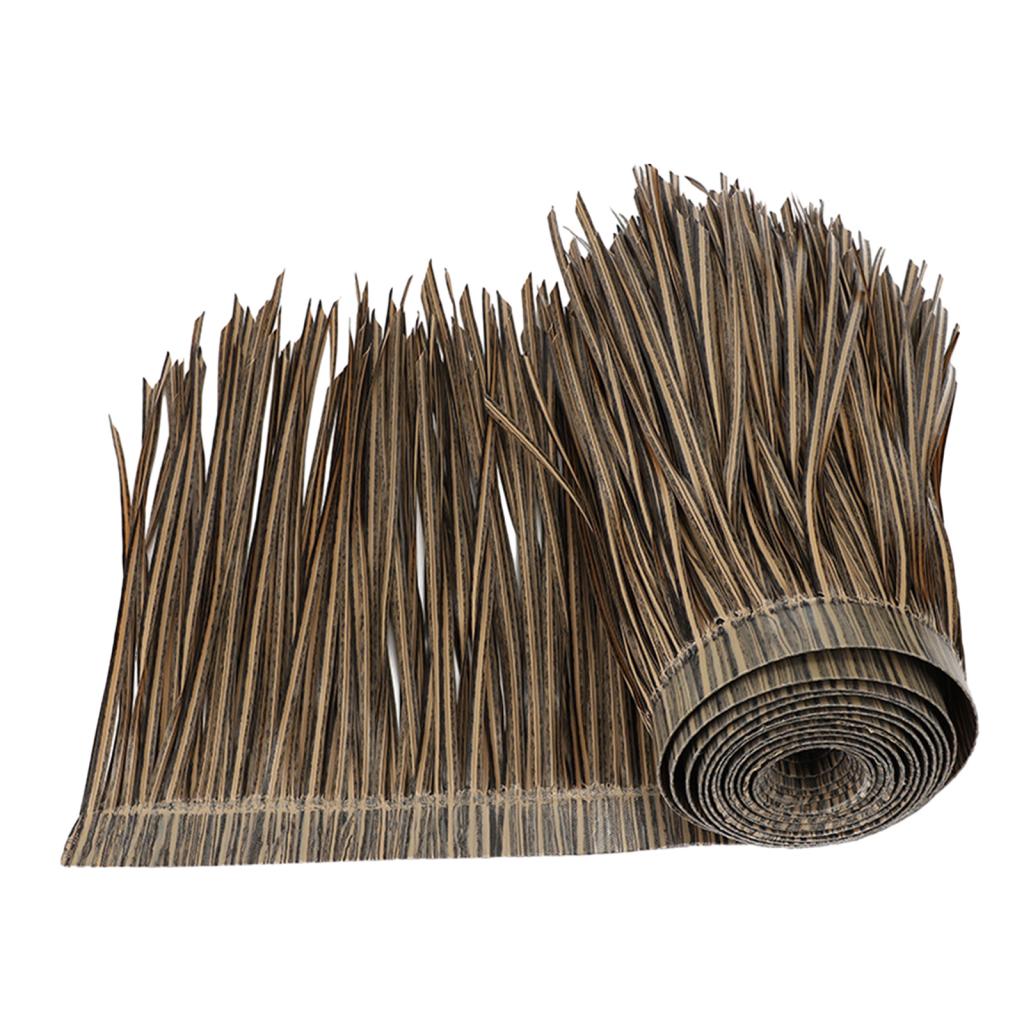 Gras Kunstriet Dakbedekking Voor Buitentuin Patio Paraplu Cover 1M X 50Cm Stro Dak Rieten Dak Simulatiepaneel Palm Riet