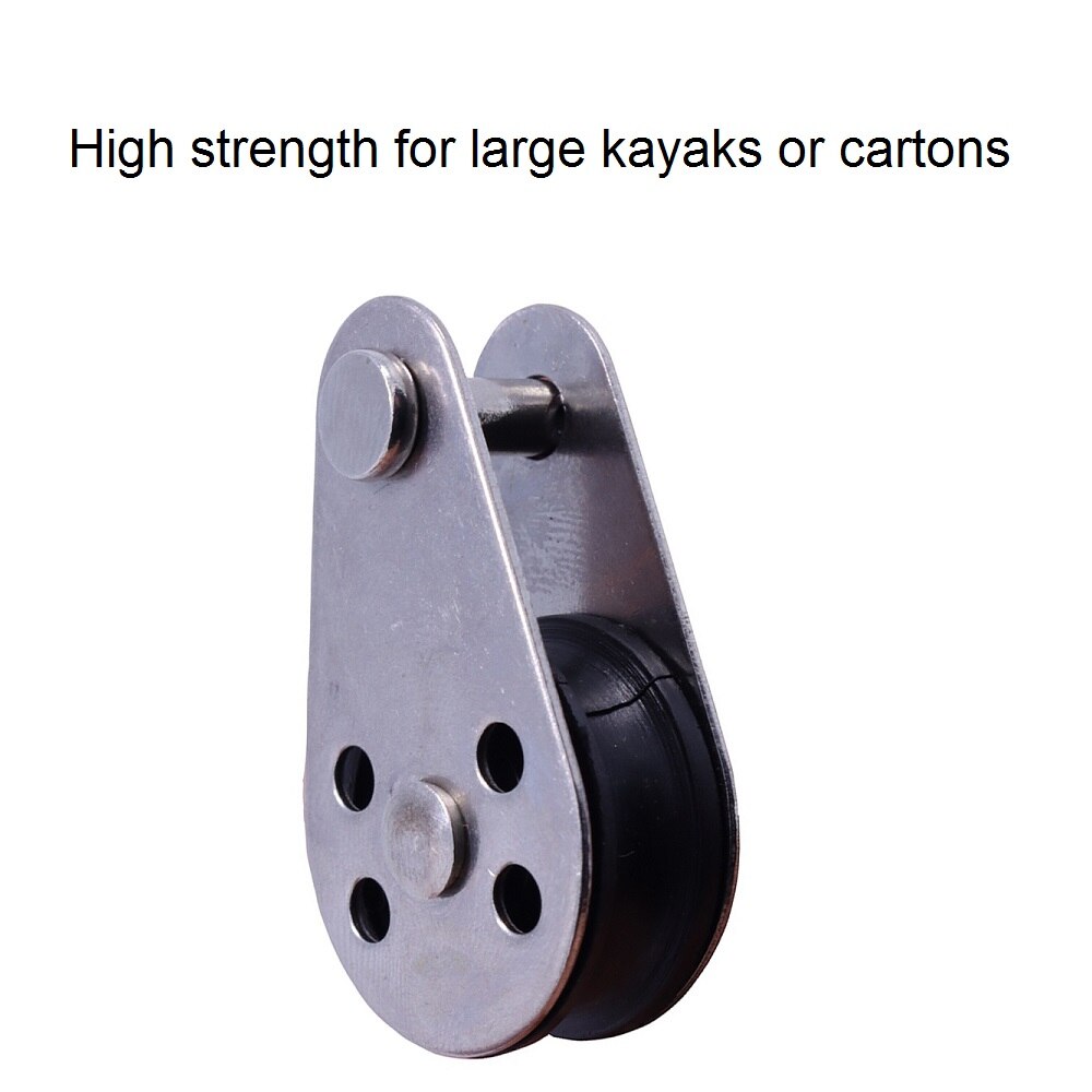 5PCS 316 Stainless Steel Pulley Block 45mm Hanging Wire Towing Wheel Lifting Wire Rope Cable Pulley Roller For 2mm To 8mm Rope