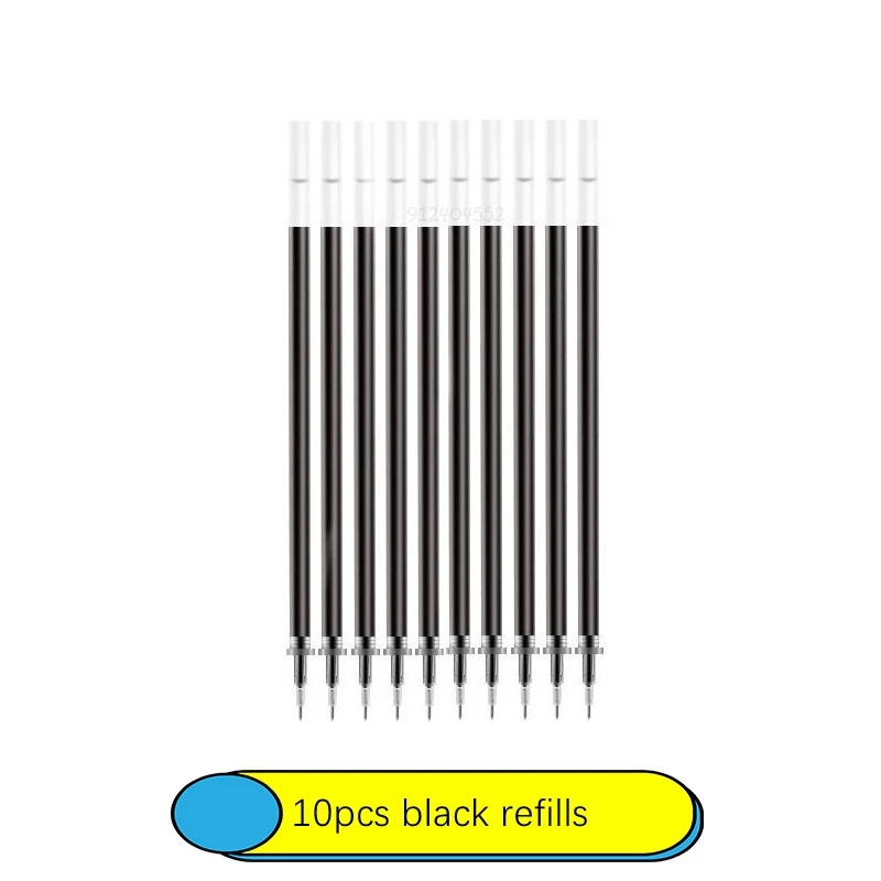 6-25Pc 0.5mm Gel Pen Set Neutral Pen Black/Blue/Red Color Replacable Refill Smooth Writing School Stationery Supplies