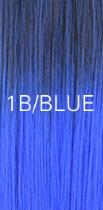 Extension synthétique Yaki mixte # 1B/bleu 18 pouces-Blice | Extensions à coudre lisses, Double trame longue, 100g/pièce, lot de 3 pièces: 26 pouces