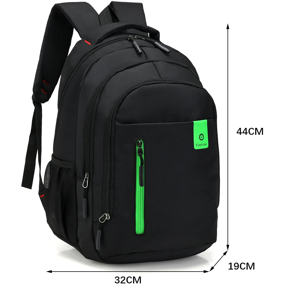 Męskie plecaki Oxford Wodoodporny plecak Biznesowa torba na komputer Casualowe plecaki podróżne Senior High School Student Schoolbag 가방: Złota