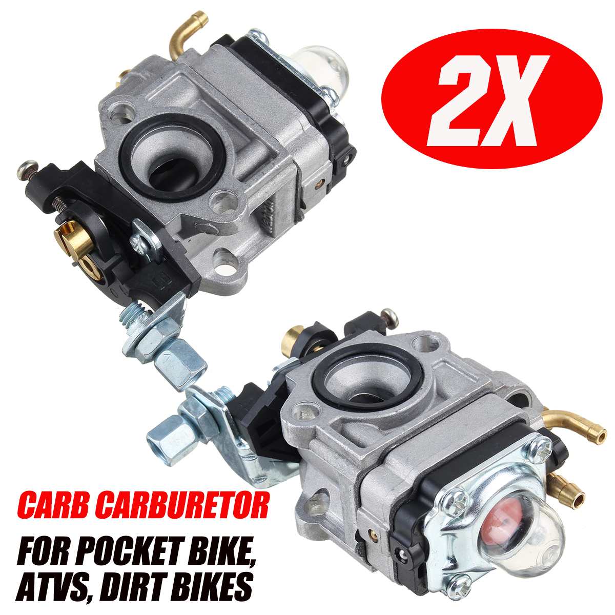 1/2/4Pcs 43cc 47cc 49cc 50cc Strimmer Carburetor 10mm Carb w/ Gasket For SRM 260S 261S 261SB PPT PAS 260 261 BC4401DW Trimmer