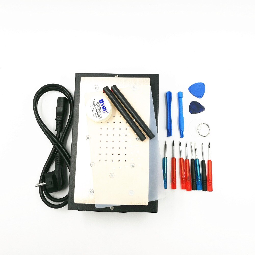 Lcd separator maskine indbygget pumpe vakuum skærm reparation maskine sæt til smartphone refurbish 948s+  med telefon adskille værktøj