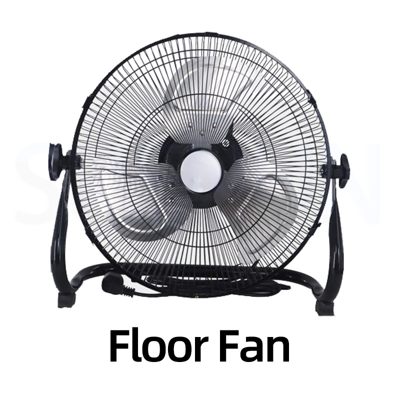 Gulv-/Loftventilator EXUAN Kraftig - 160W Ultrastrong Wind - Rustfrit Stål