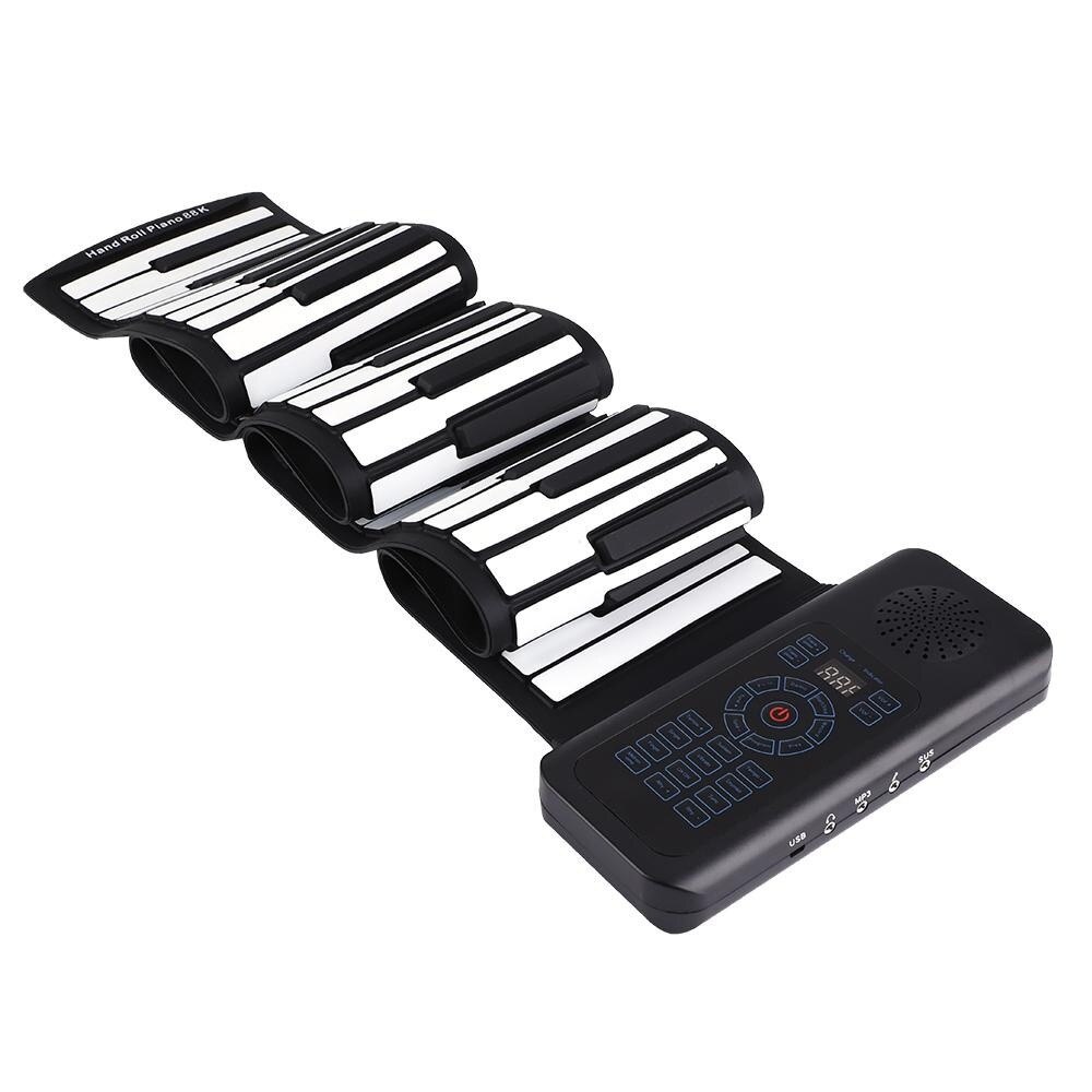 Piano Enrollable De 49 Teclas De Silicona Con Altavoz – Portátil Y Ligero, Ideal Para Niños Principiantes, Con Canciones Y Timbres, Regalo Musical