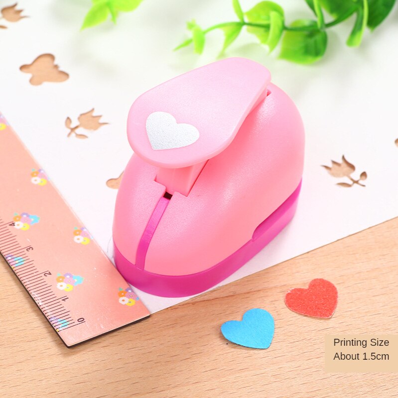 1pcs 2.5cm/1.5cm Mini Paper Punch for DIY Card Punch Device Engraving Cutter Machine Handmade Materials for Kindergarten: 1.5cm love
