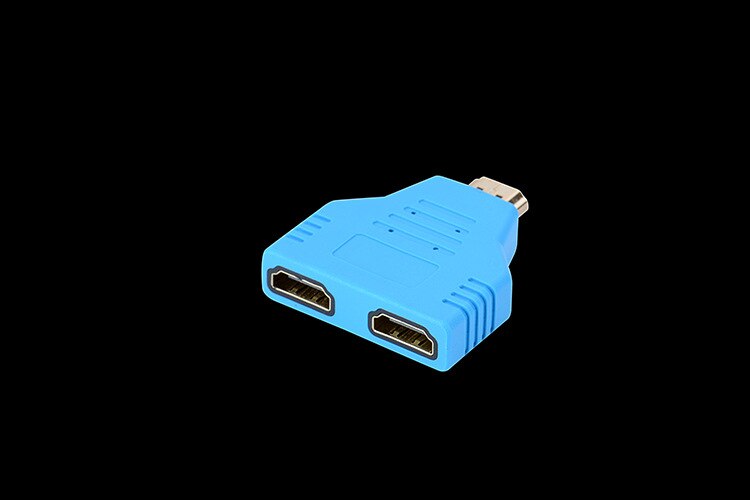1080p 1 in 2 hdmi-splitter mannelijk mannelijk  to 2 vrouwelijk hoofdadapter hdmi mannelijk naar vrouwelijk