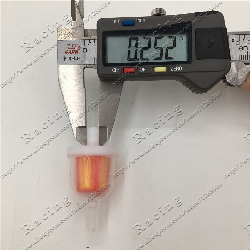 10 Pcs GY6 50cc 125cc 150cc Brandstof Filter Voor Chinese Scooter Onderdelen Atv Onderdelen Znen Baotian Vrede Taotao Icebear Romet baja