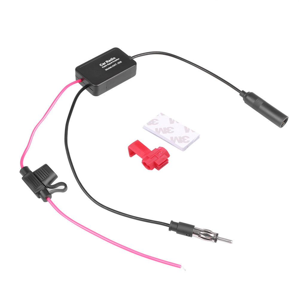 Kebidumei 12V Auto Radio Antenne FM/AM Radio Signal Verstärker Booster Auto Antenne Antennen 80-108MHZ für Marine Boot Auto