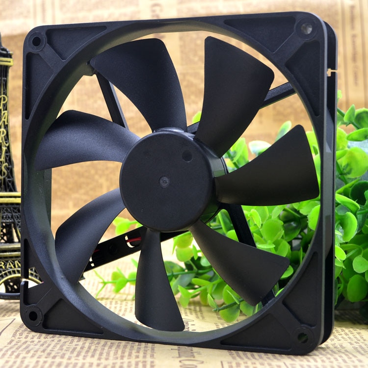 NANILUO Beste stille rustige 140mm pc case cooling fans 14 cm DC 12 V 4D plug computer koelers 14025 fan 2Pin