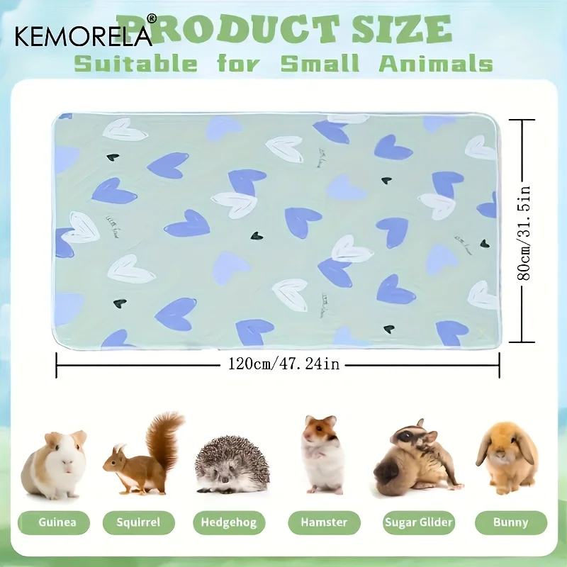 1PC 31x47 Inch Super Absorberend Antislip Cavia & Hamster Kooi Mat Wasbaar Huisdier beddengoed voor Konijnen En Kleine Dieren